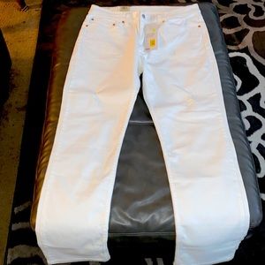 Levi 511 White Slim Stretch
